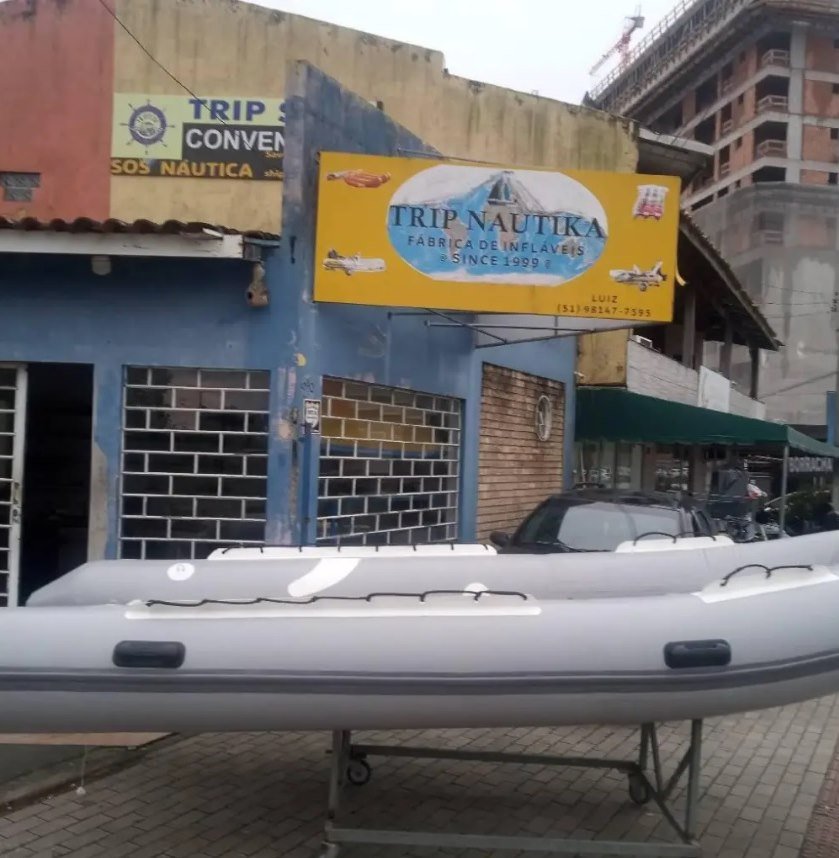 Bote Inflável 4,20 m à venda — casco rígido e flutuador novo, Trip Nautika Porto Belo SC